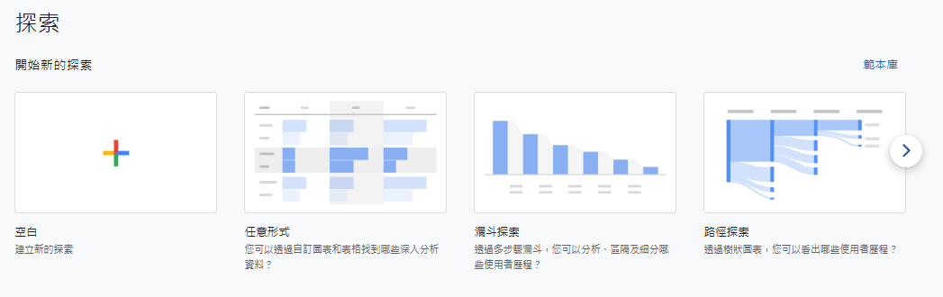 GA4探索介面