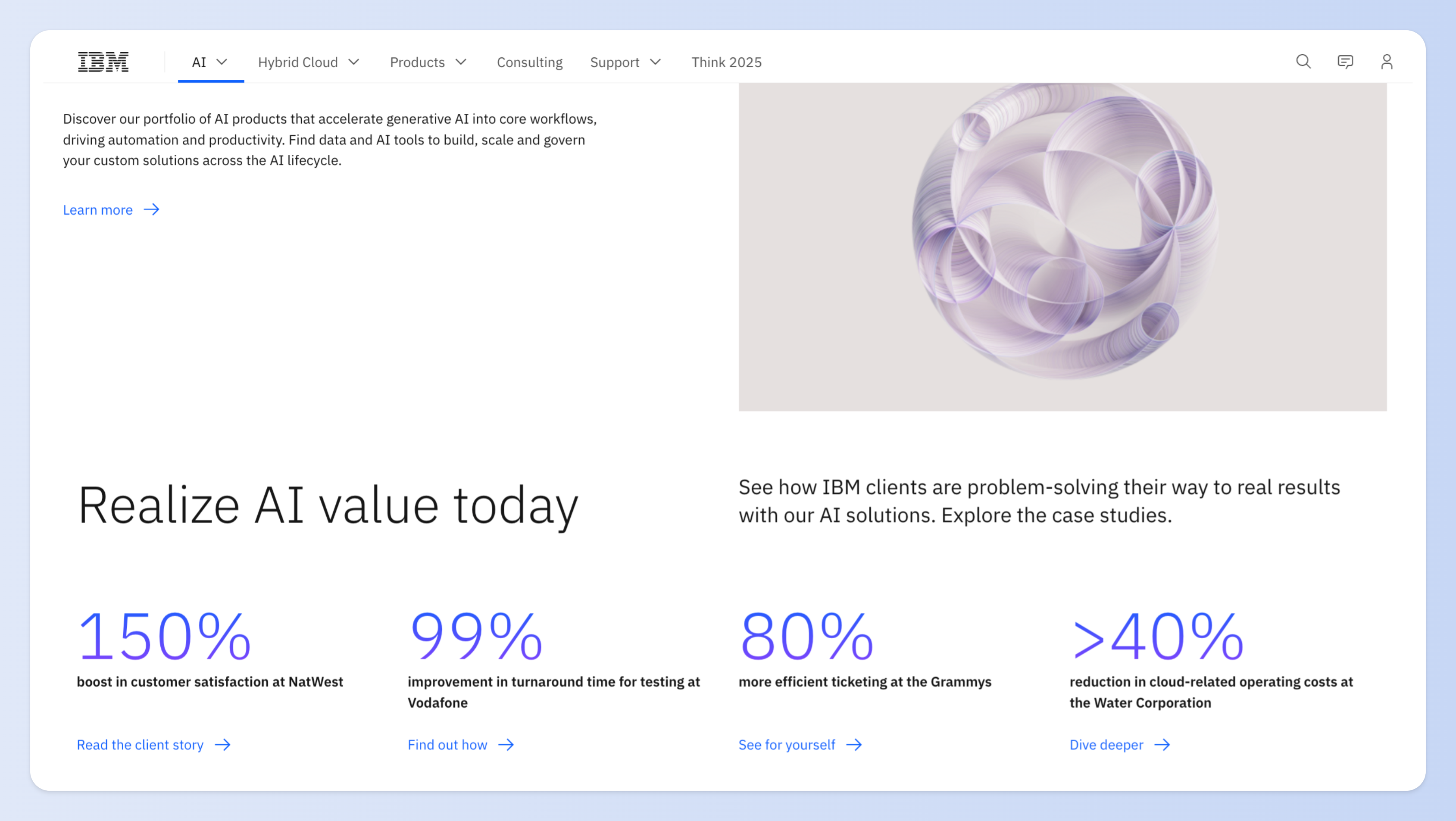 IBM 主力平台是 WatsonX,讓企業能使用自有資料進行模型微調、部署私有 AI 應用