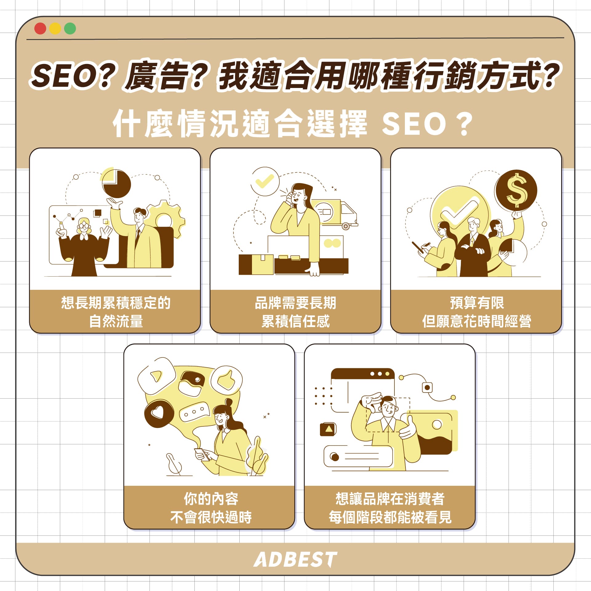 5個適合選擇SEO行銷的情境