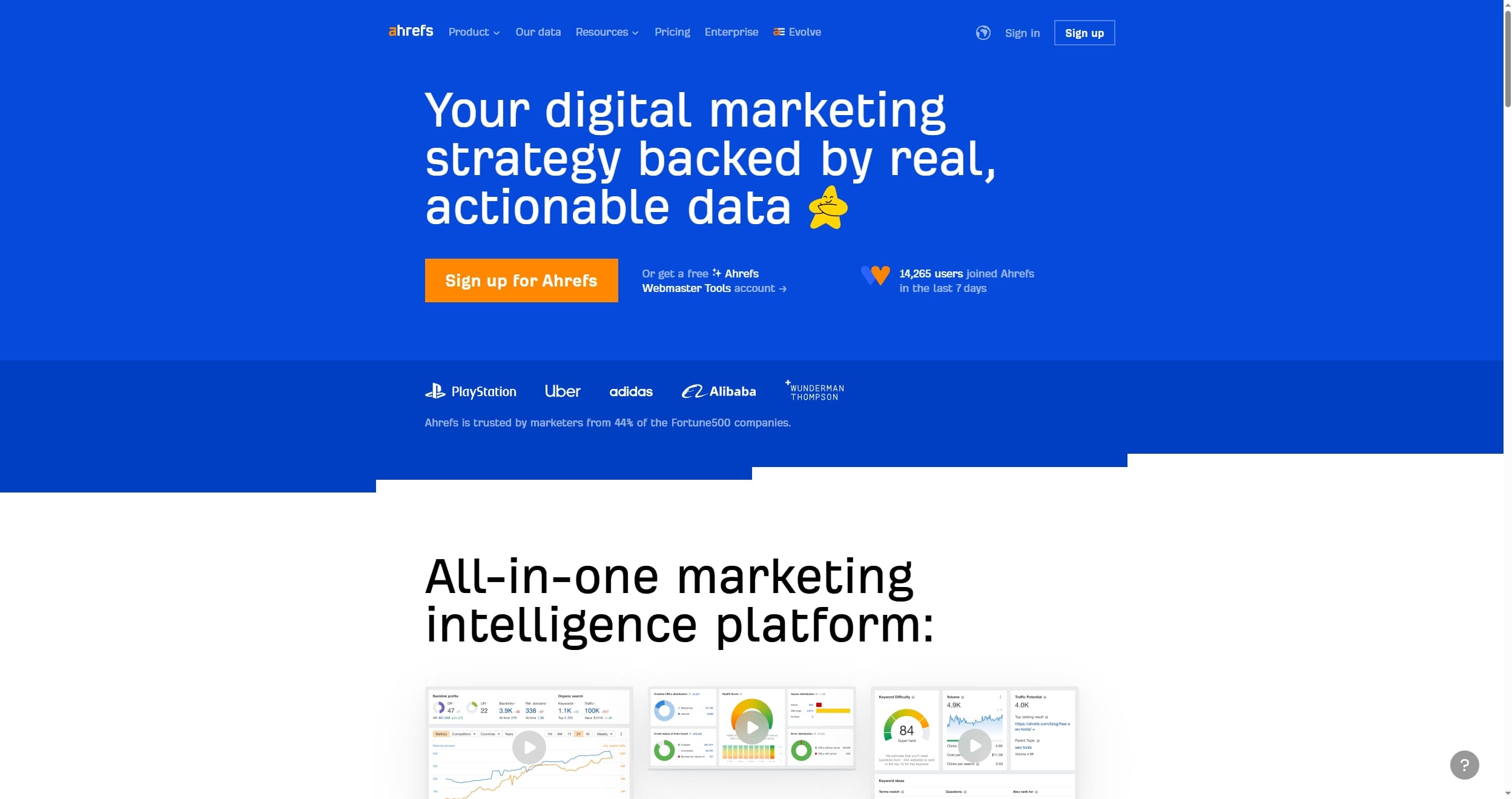 Ahrefs 適合已經有數據觀測經驗、想要提升影音布局策略的人使用。